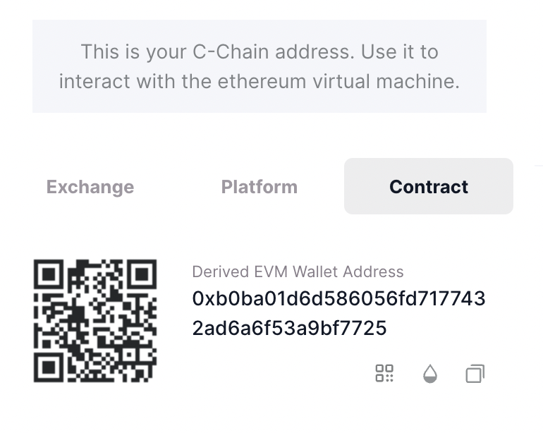 find C-Chain address